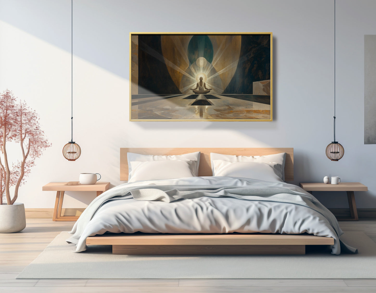 Black Woman Spiritual Meditation African American wall art view 39