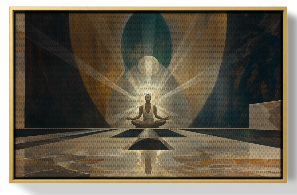 Black Woman Spiritual Meditation African American wall art view 37