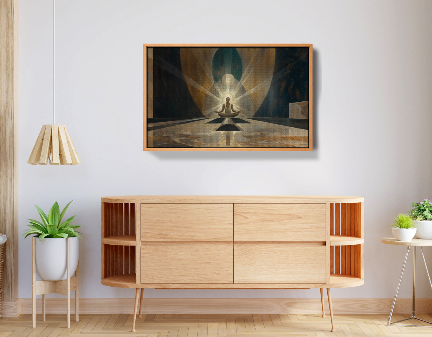 Black Woman Spiritual Meditation African American wall art view 44