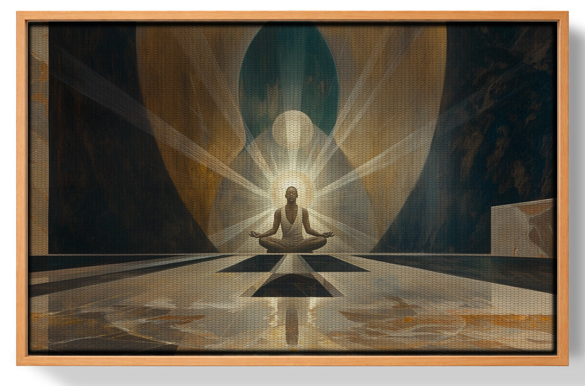 Black Woman Spiritual Meditation African American wall art view 43
