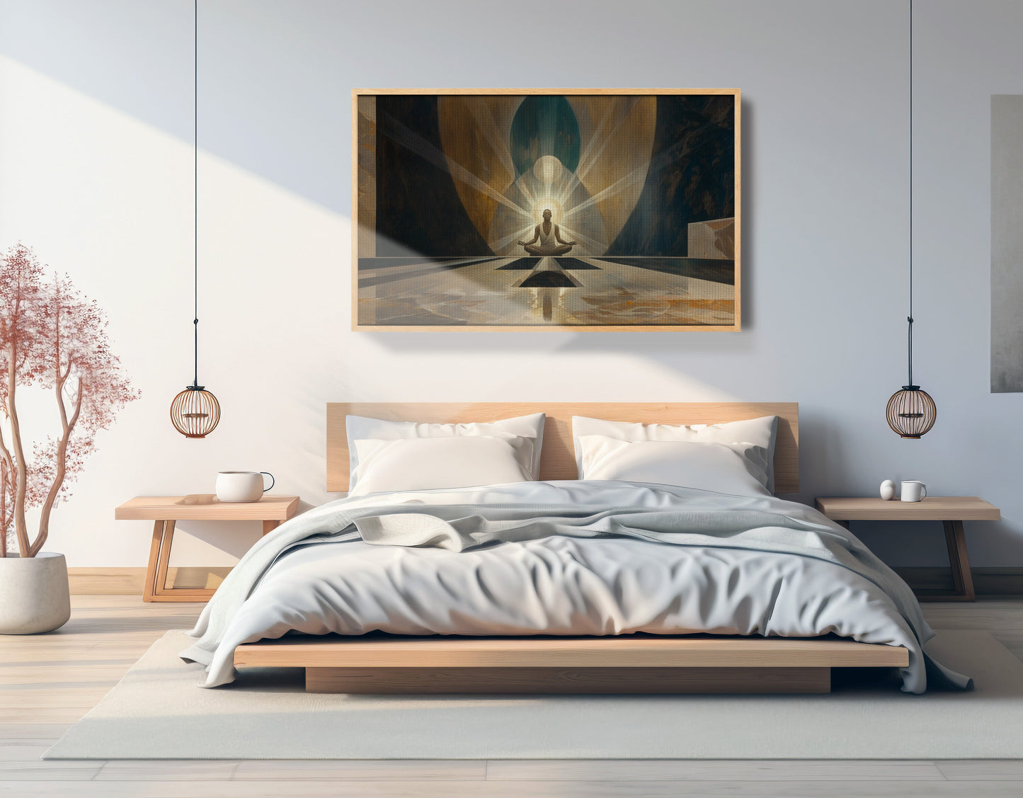 Black Woman Spiritual Meditation African American wall art view 51