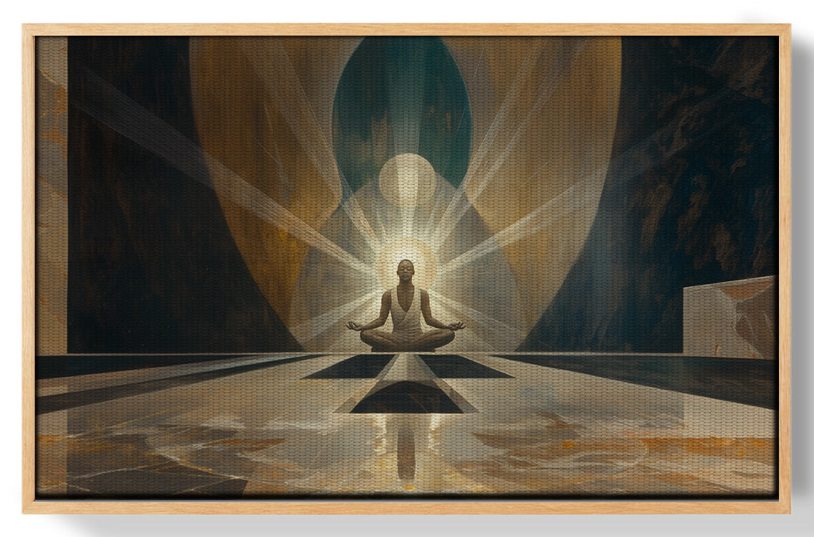 Black Woman Spiritual Meditation African American wall art view 49