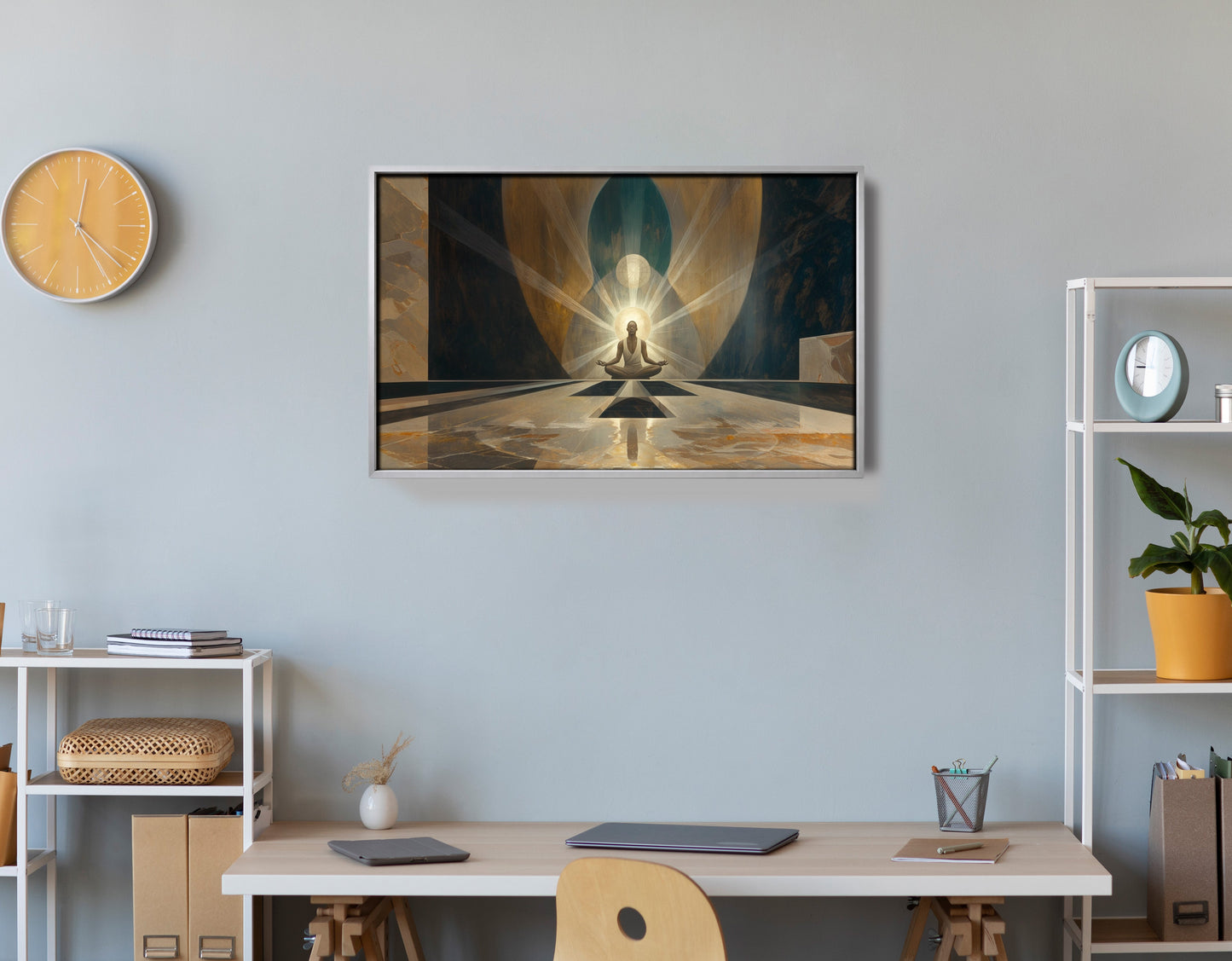 Black Woman Spiritual Meditation African American wall art view 60