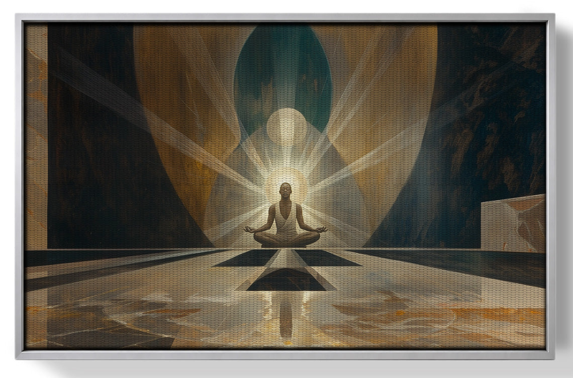 Black Woman Spiritual Meditation African American wall art view 55