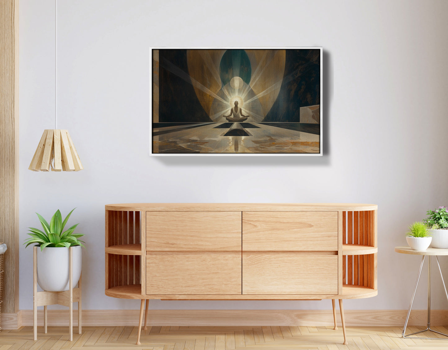 Black Woman Spiritual Meditation African American wall art view 62
