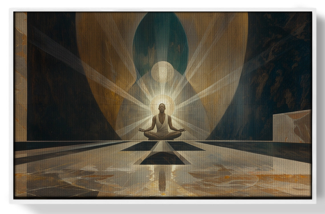 Black Woman Spiritual Meditation African American wall art view 61