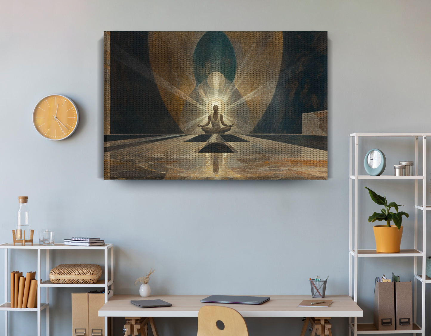 Black Woman Spiritual Meditation African American wall art view 18