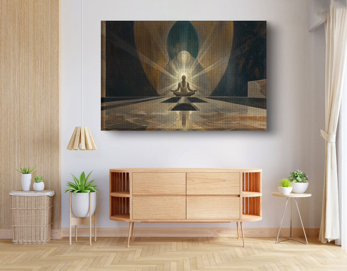Black Woman Spiritual Meditation African American wall art view 14