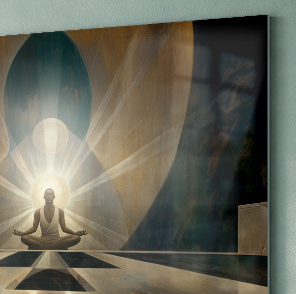 Black Woman Spiritual Meditation African American wall art view 22