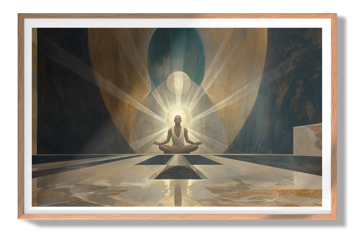 Black Woman Spiritual Meditation African American wall art view 79