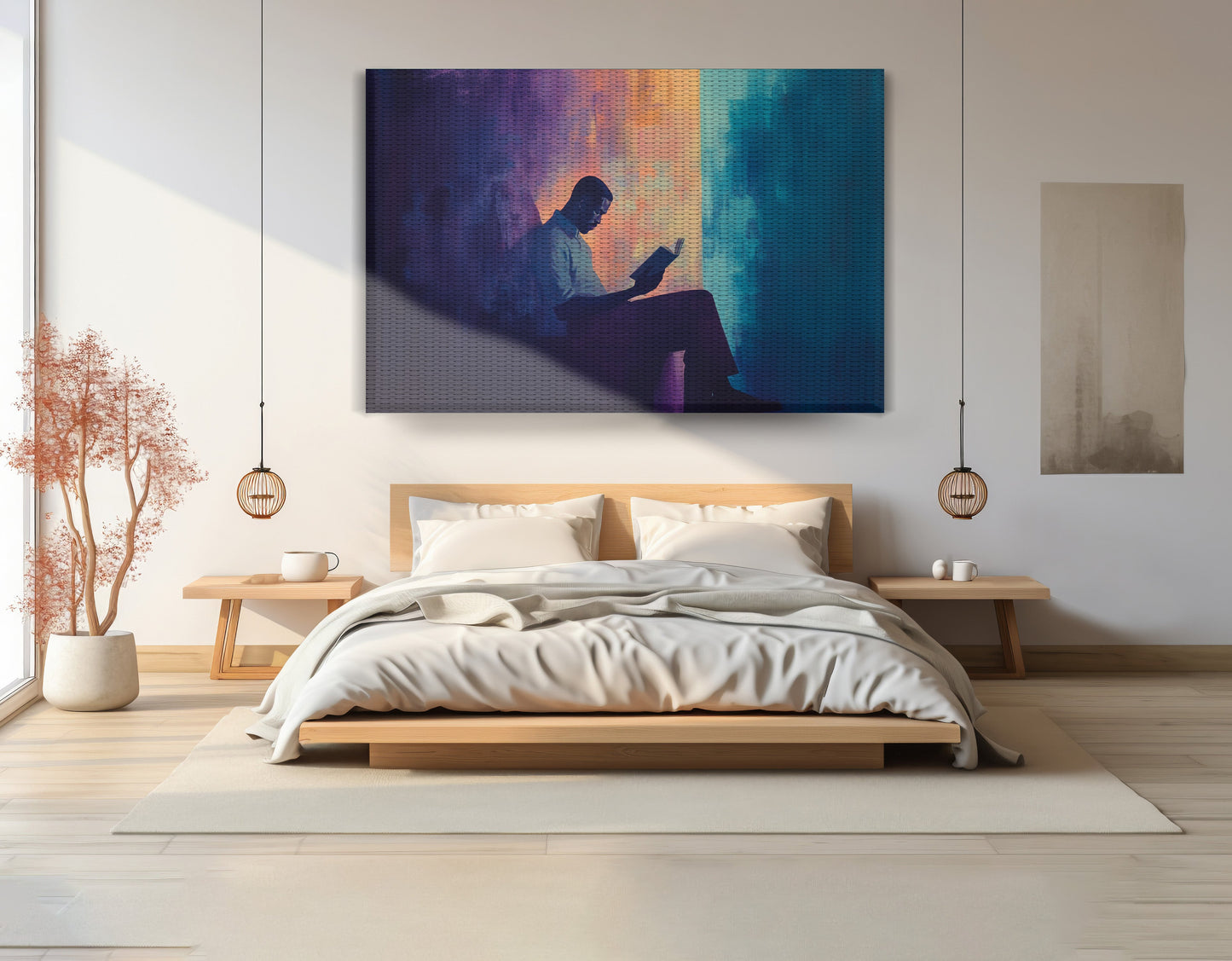 Black Man Reading Abstract African American wall art view 15