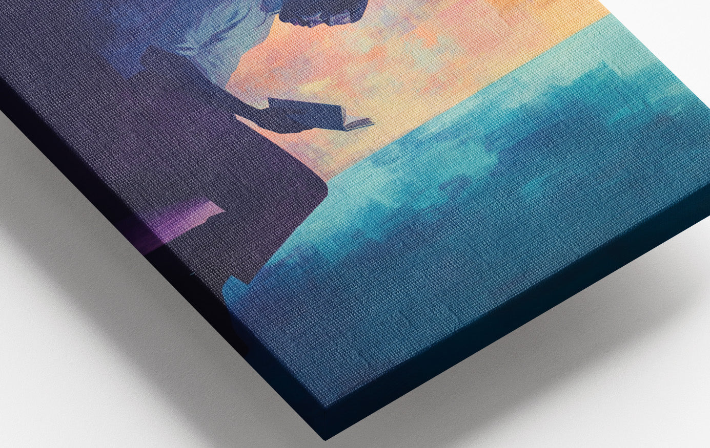 Black Man Reading Abstract African American wall art view 16