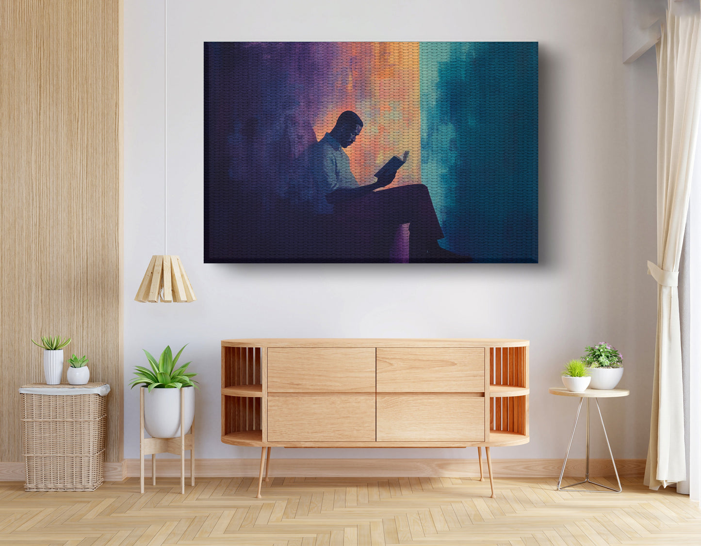 Black Man Reading Abstract African American wall art view 14