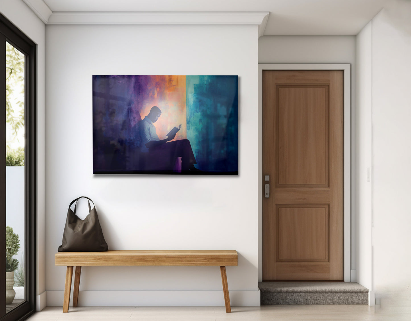 Black Man Reading Abstract African American wall art view 23