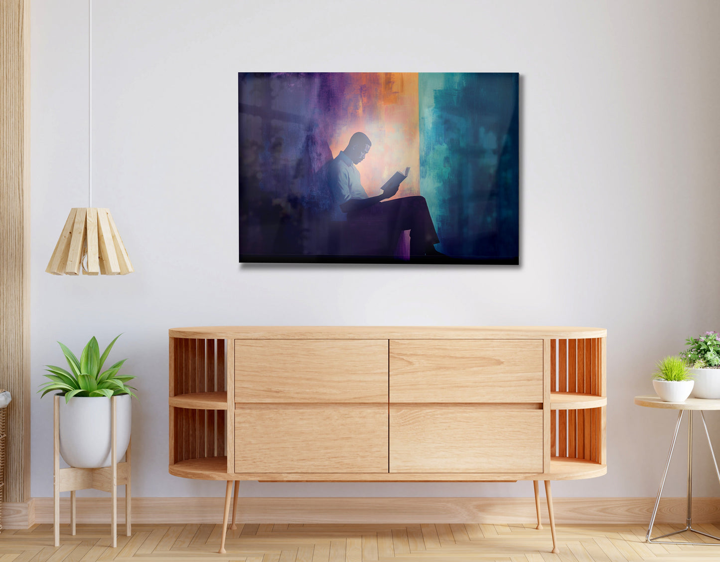 Black Man Reading Abstract African American wall art view 20