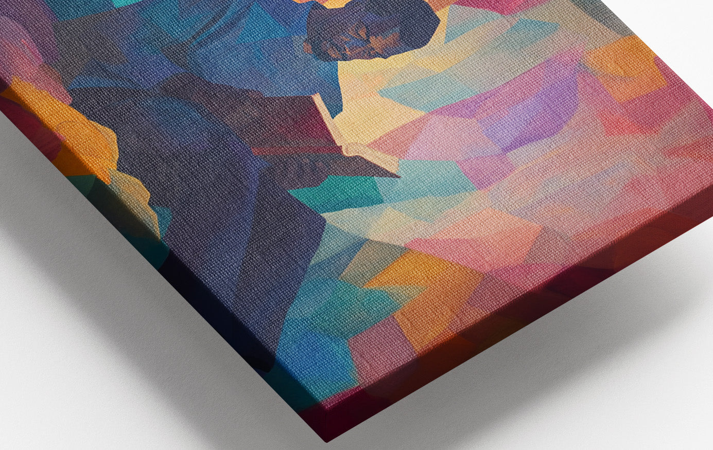 Black Man Reading Colorful African American wall art view 16