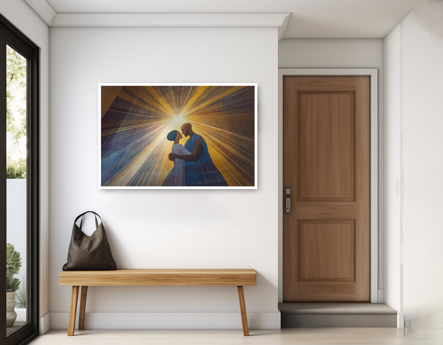Black Mother and Child Black family wall art home decor view