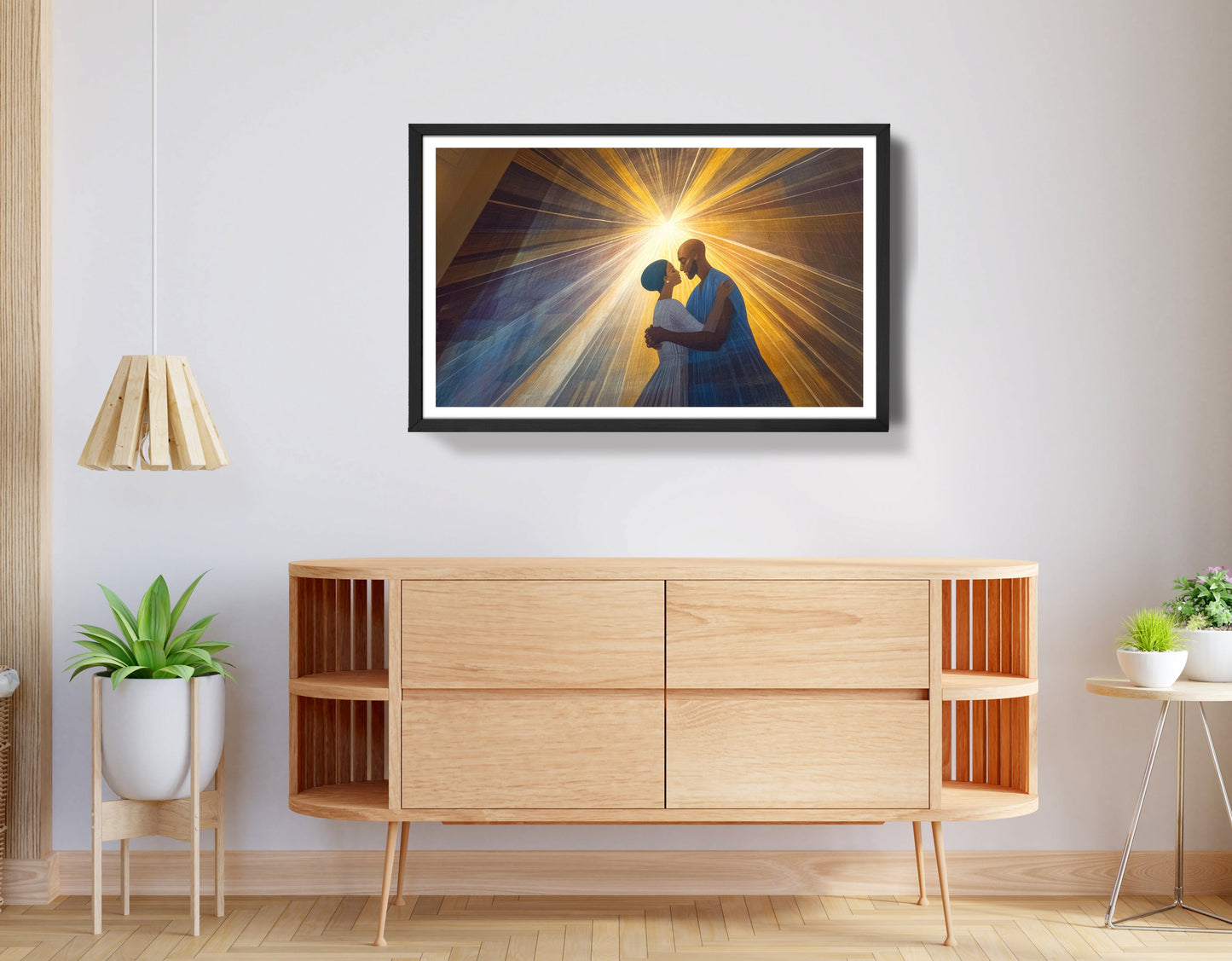 Black Mother and Child Black family wall art view 68