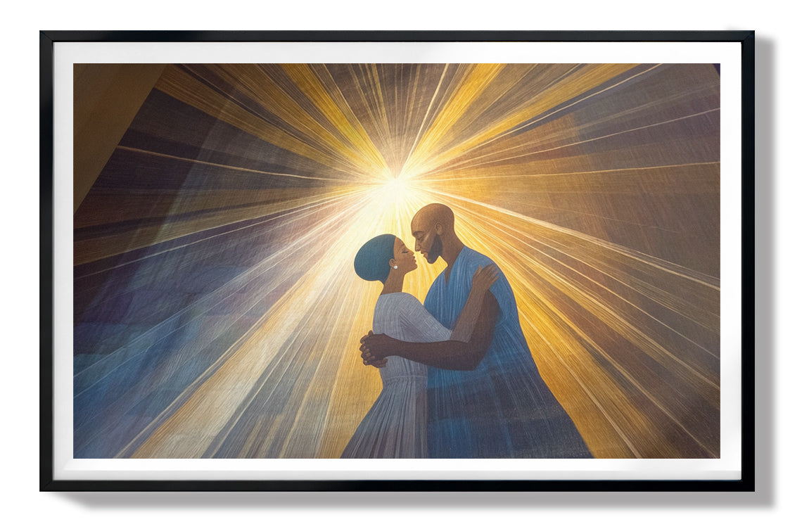 Black Mother and Child Black family wall art view 67