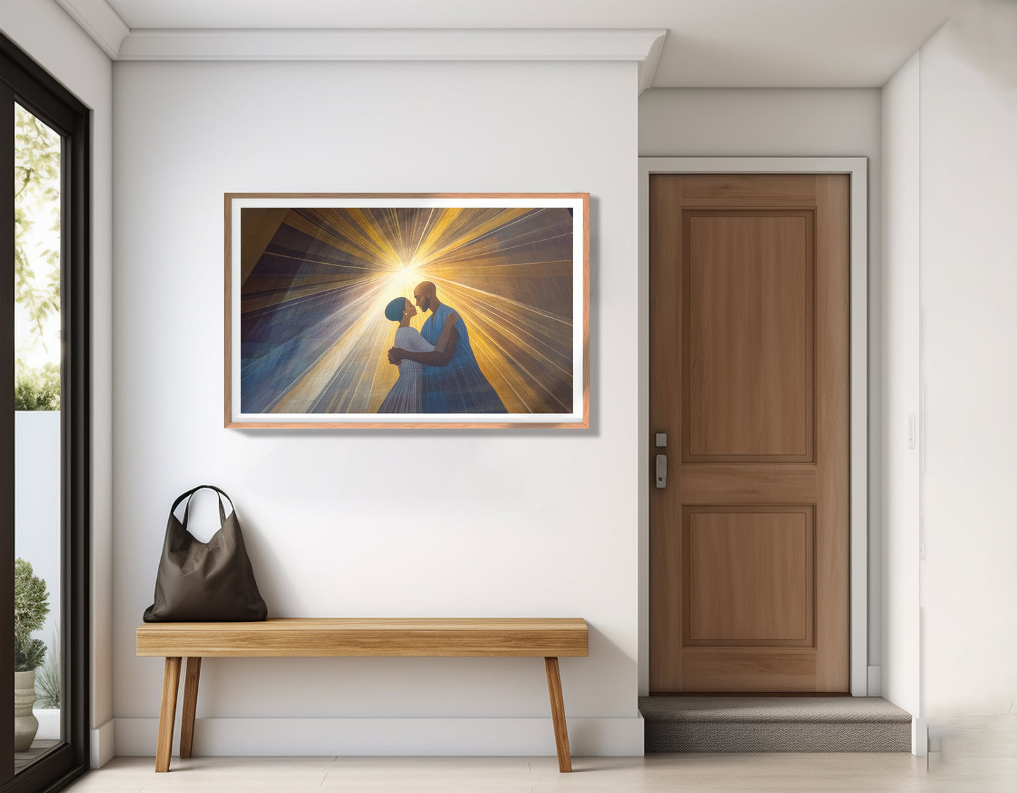 Black Mother and Child Black family wall art view 83