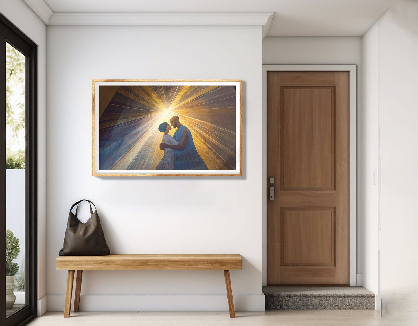 Black Mother and Child Black family wall art view 77