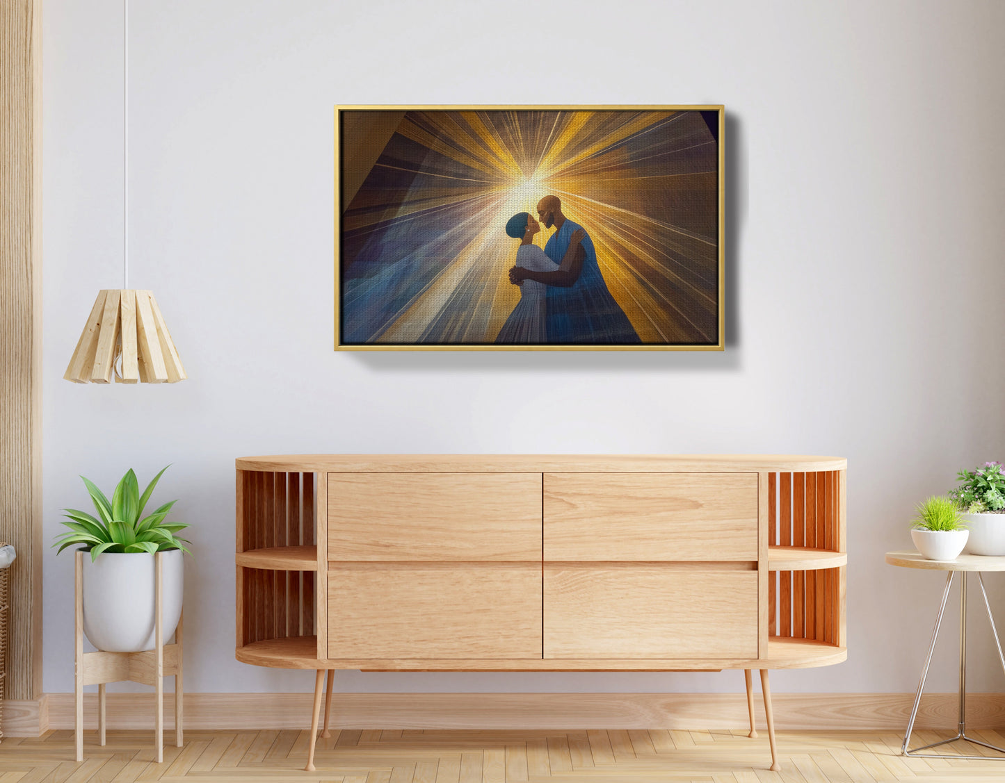 Black Mother and Child Black family wall art view 38