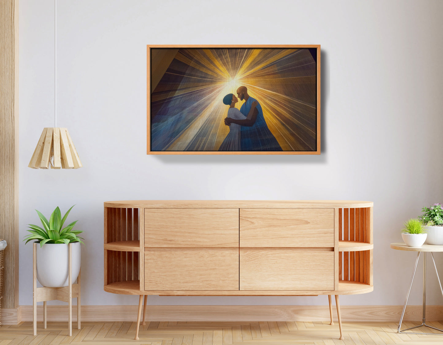 Black Mother and Child Black family wall art view 44