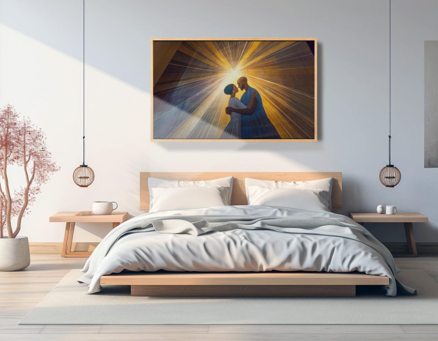 Black Mother and Child Black family wall art view 51