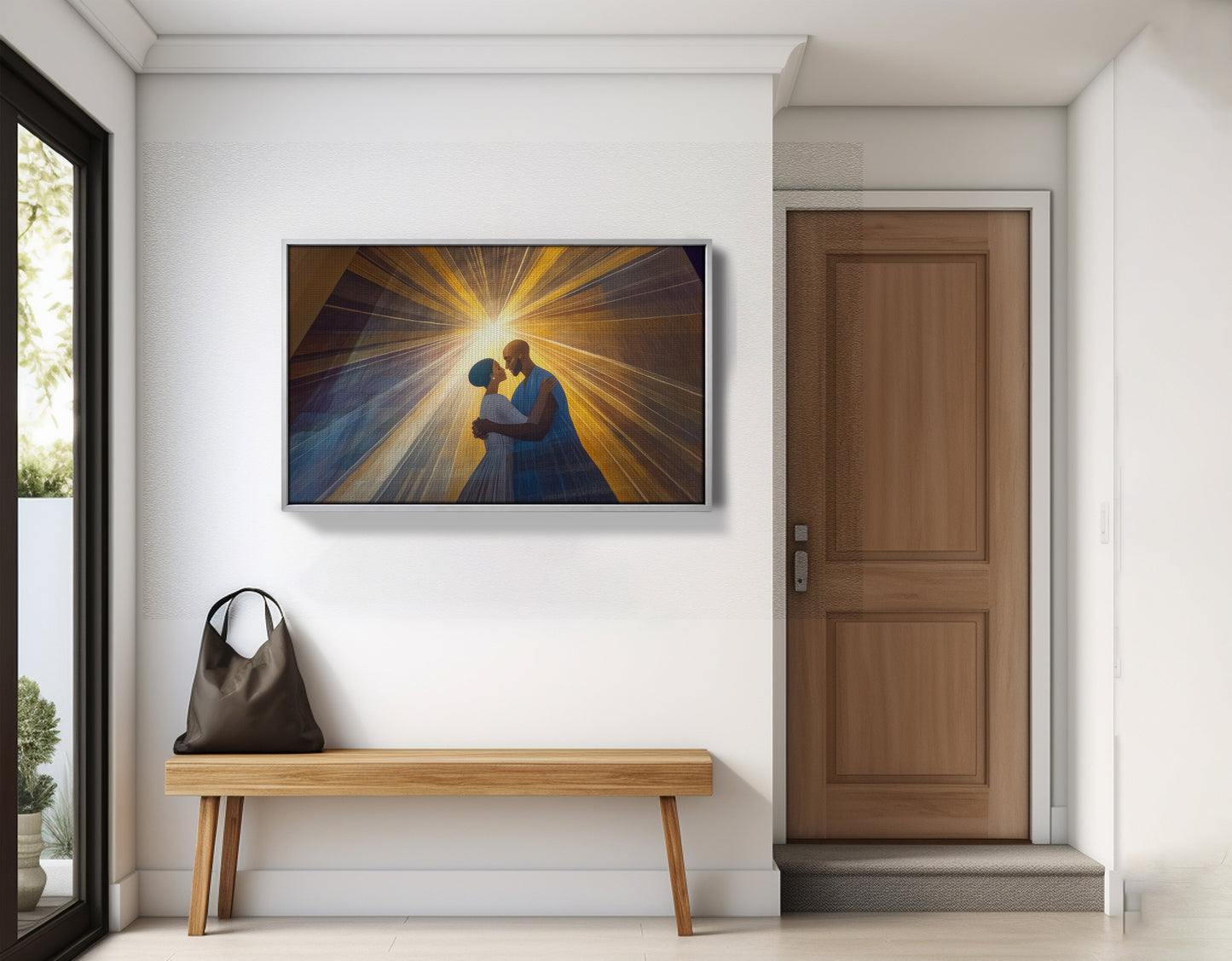 Black Mother and Child Black family wall art view 59