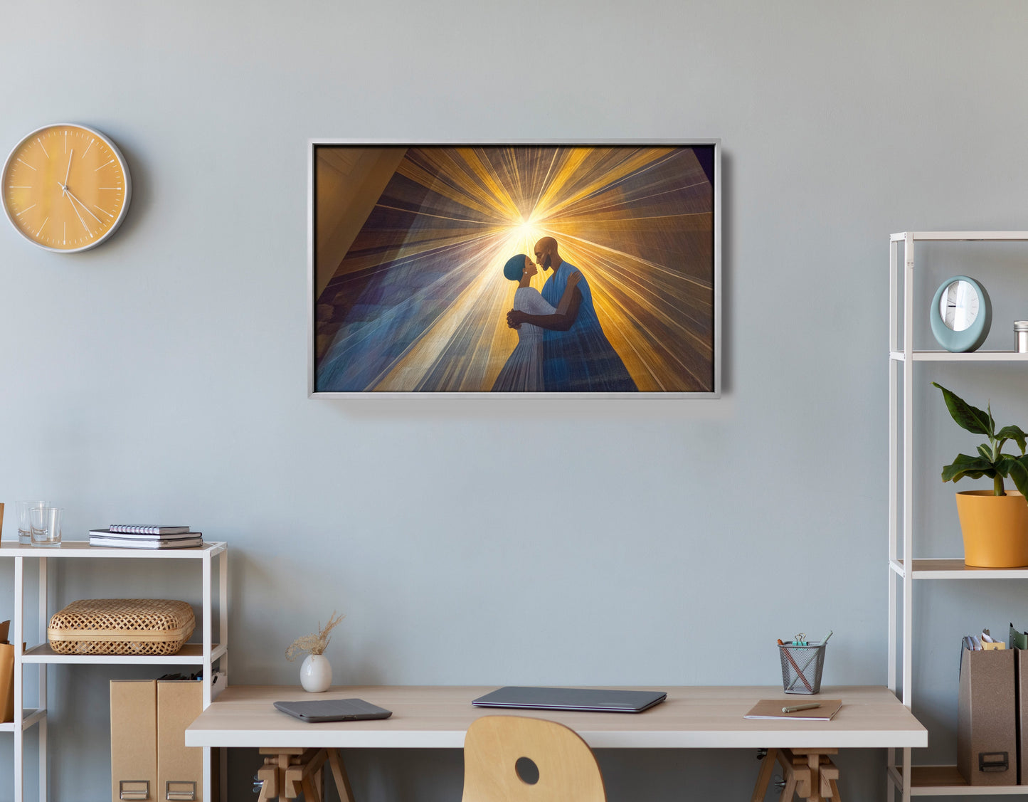 Black Mother and Child Black family wall art view 60