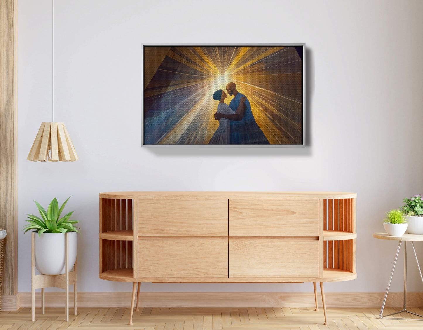 Black Mother and Child Black family wall art view 56