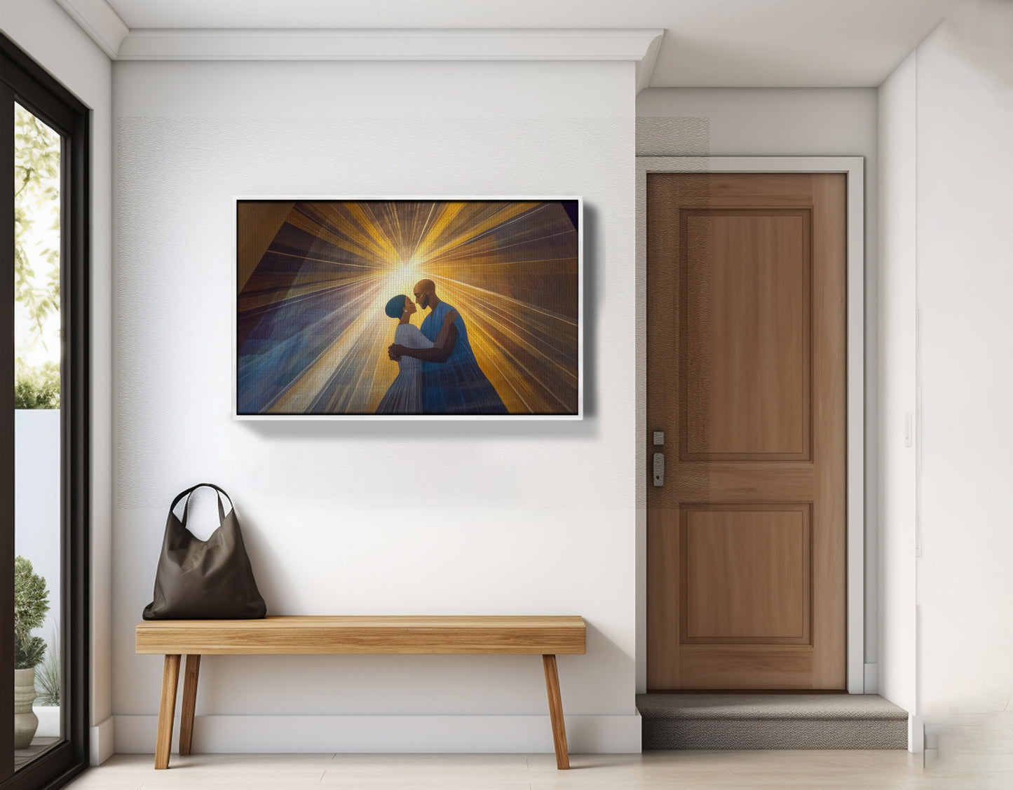 Black Mother and Child Black family wall art view 65