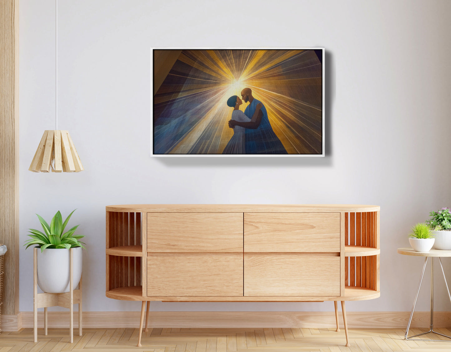 Black Mother and Child Black family wall art view 62