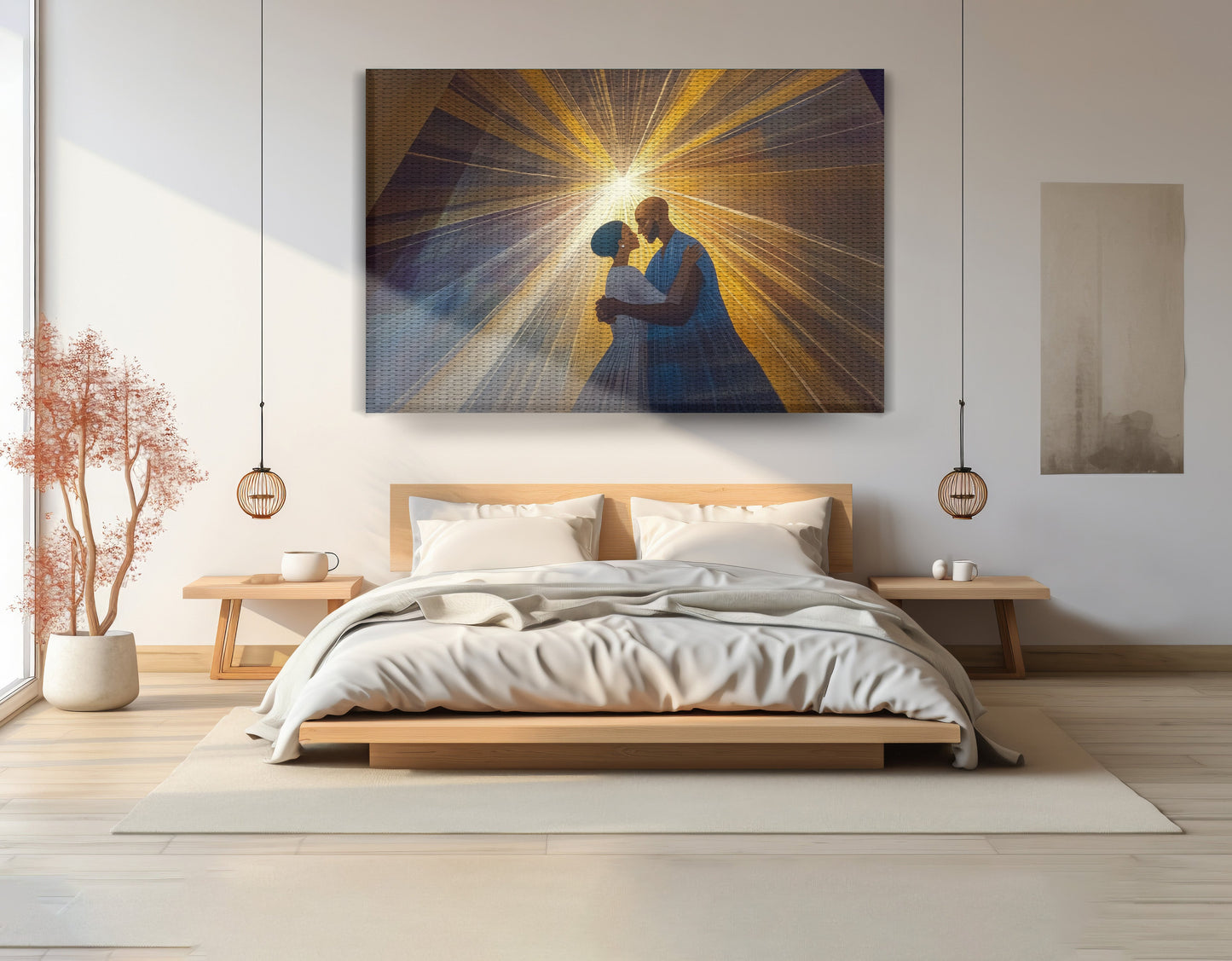 Black Mother and Child Black family wall art view 15