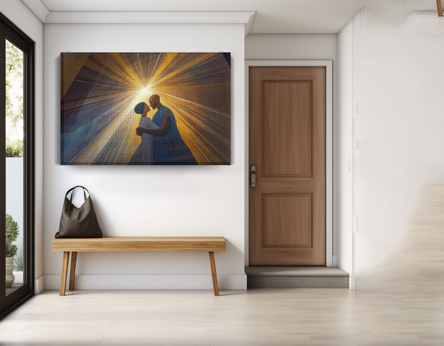 Black Mother and Child Black family wall art view 17