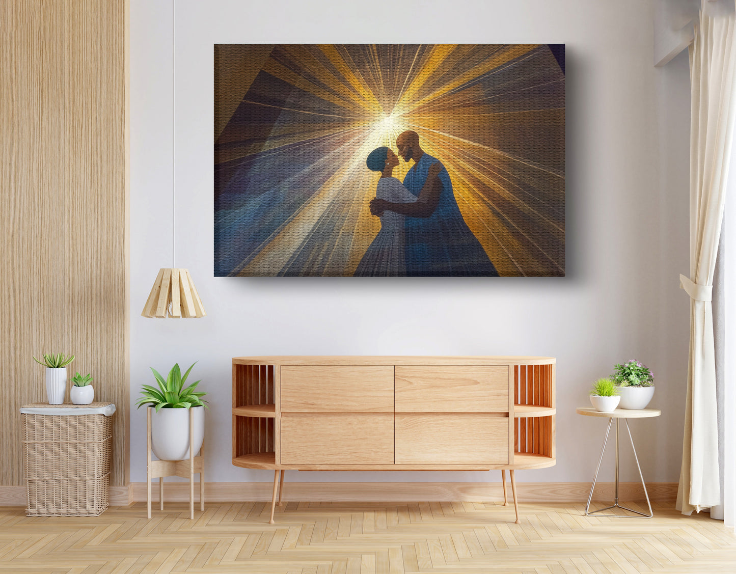 Black Mother and Child Black family wall art view 14