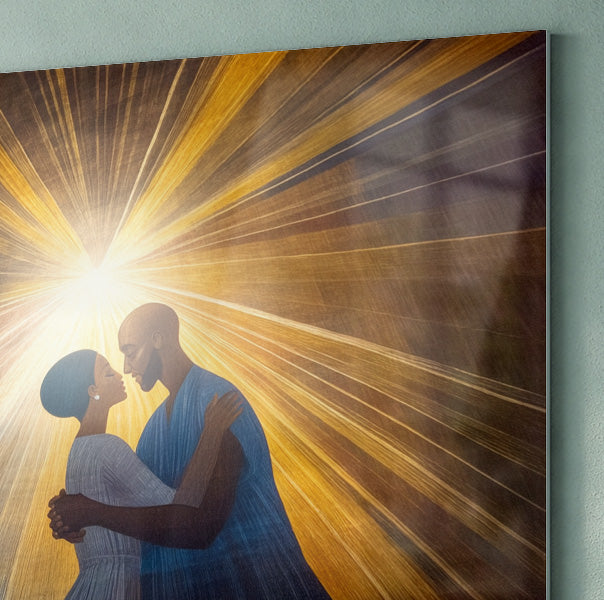 Black Mother and Child Black family wall art view 22