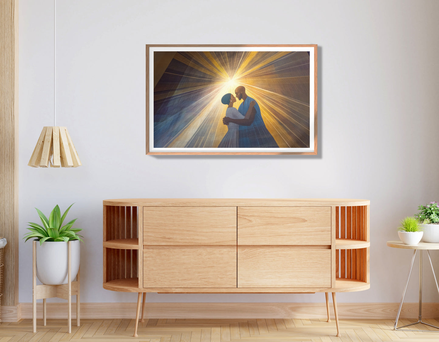 Black Mother and Child Black family wall art view 80