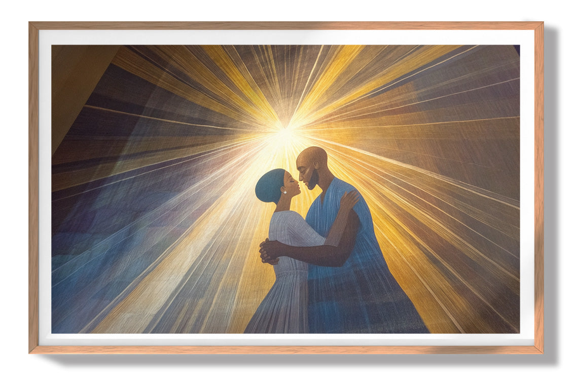 Black Mother and Child Black family wall art view 79