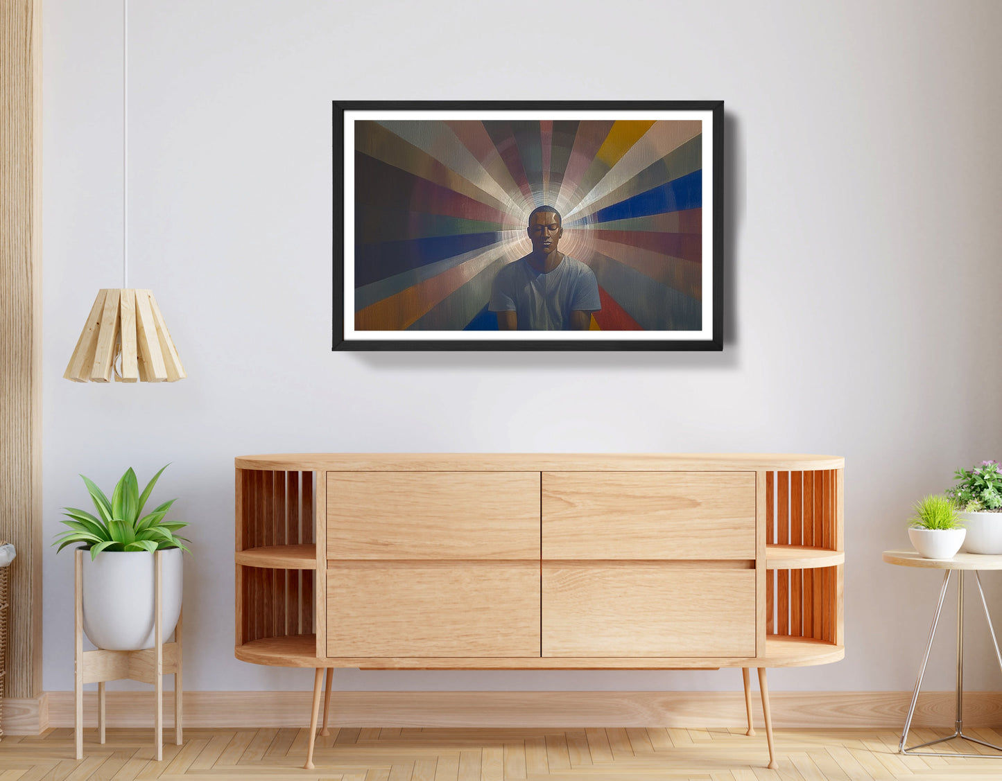 Black Man Radiant Portrait African American wall art view 68