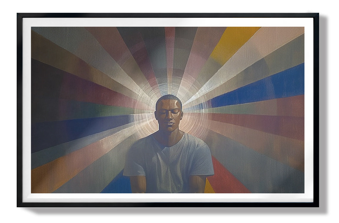 Black Man Radiant Portrait African American wall art view 67