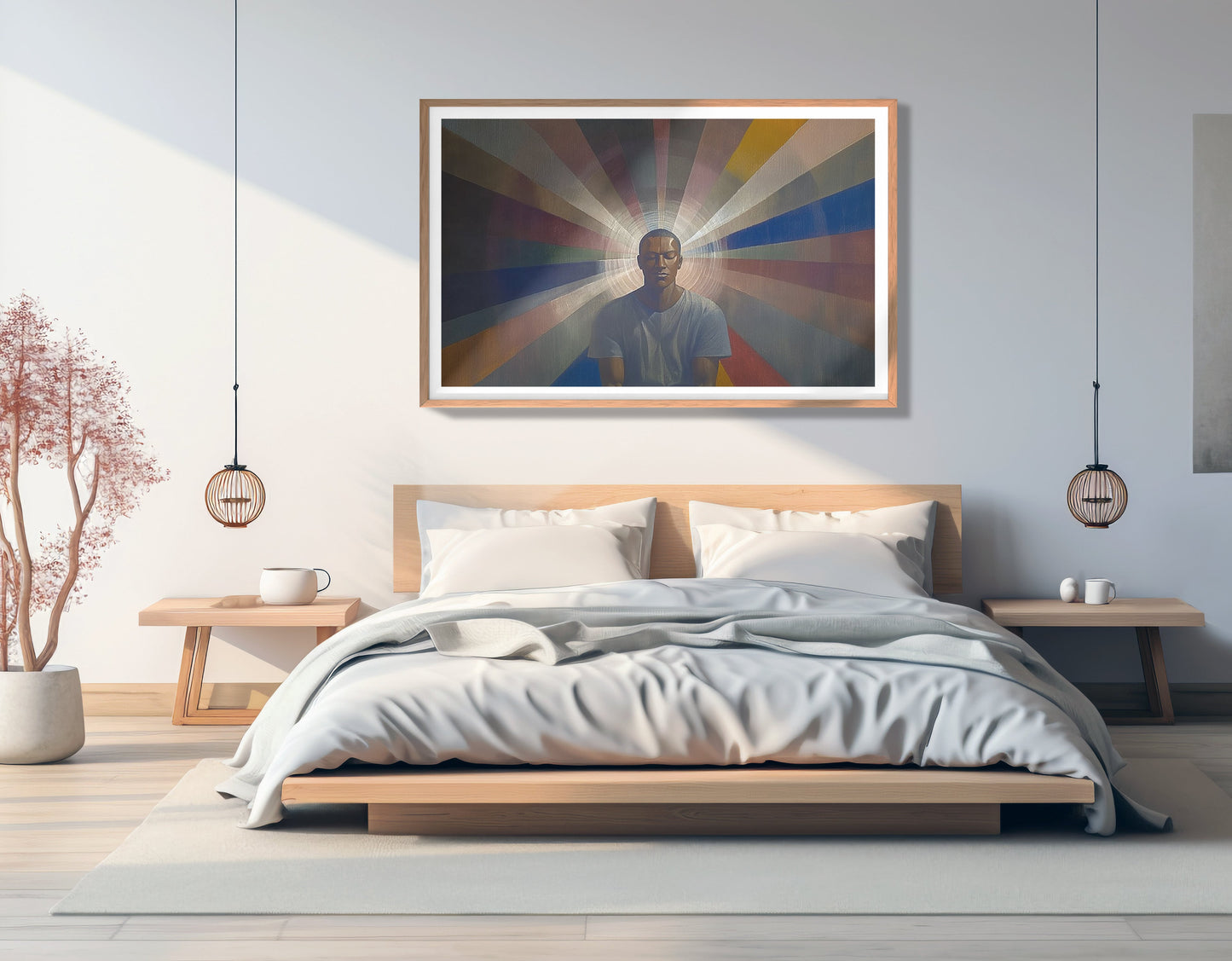 Black Man Radiant Portrait African American wall art view 81