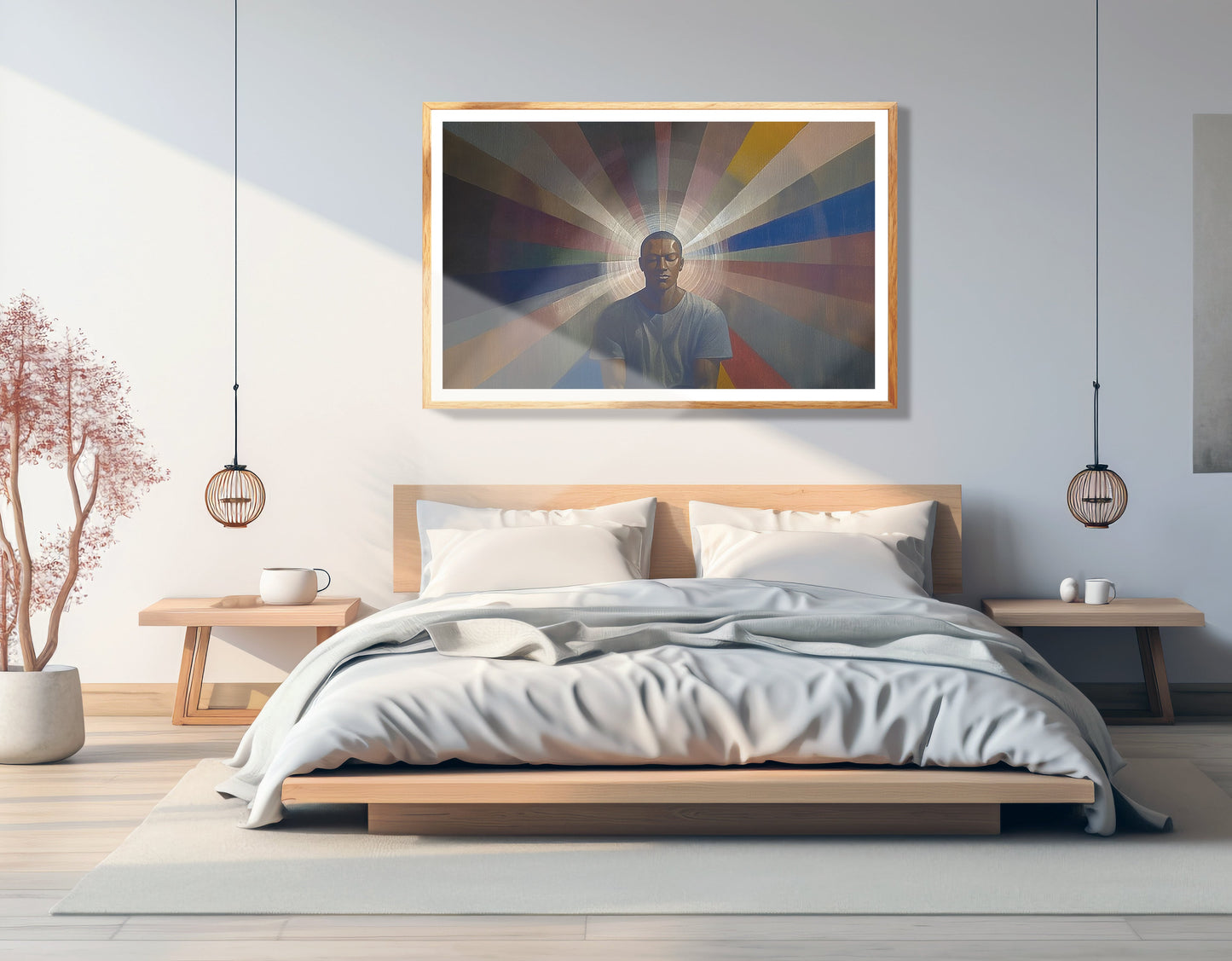 Black Man Radiant Portrait African American wall art view 75