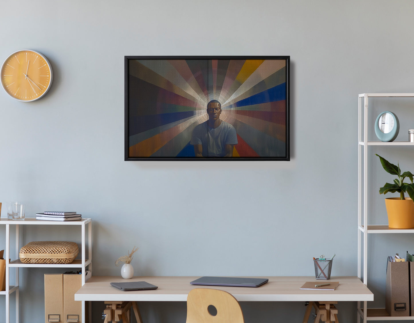 Black Man Radiant Portrait African American wall art view 30