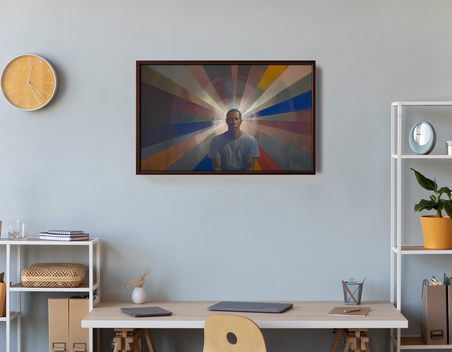 Black Man Radiant Portrait African American wall art view 36
