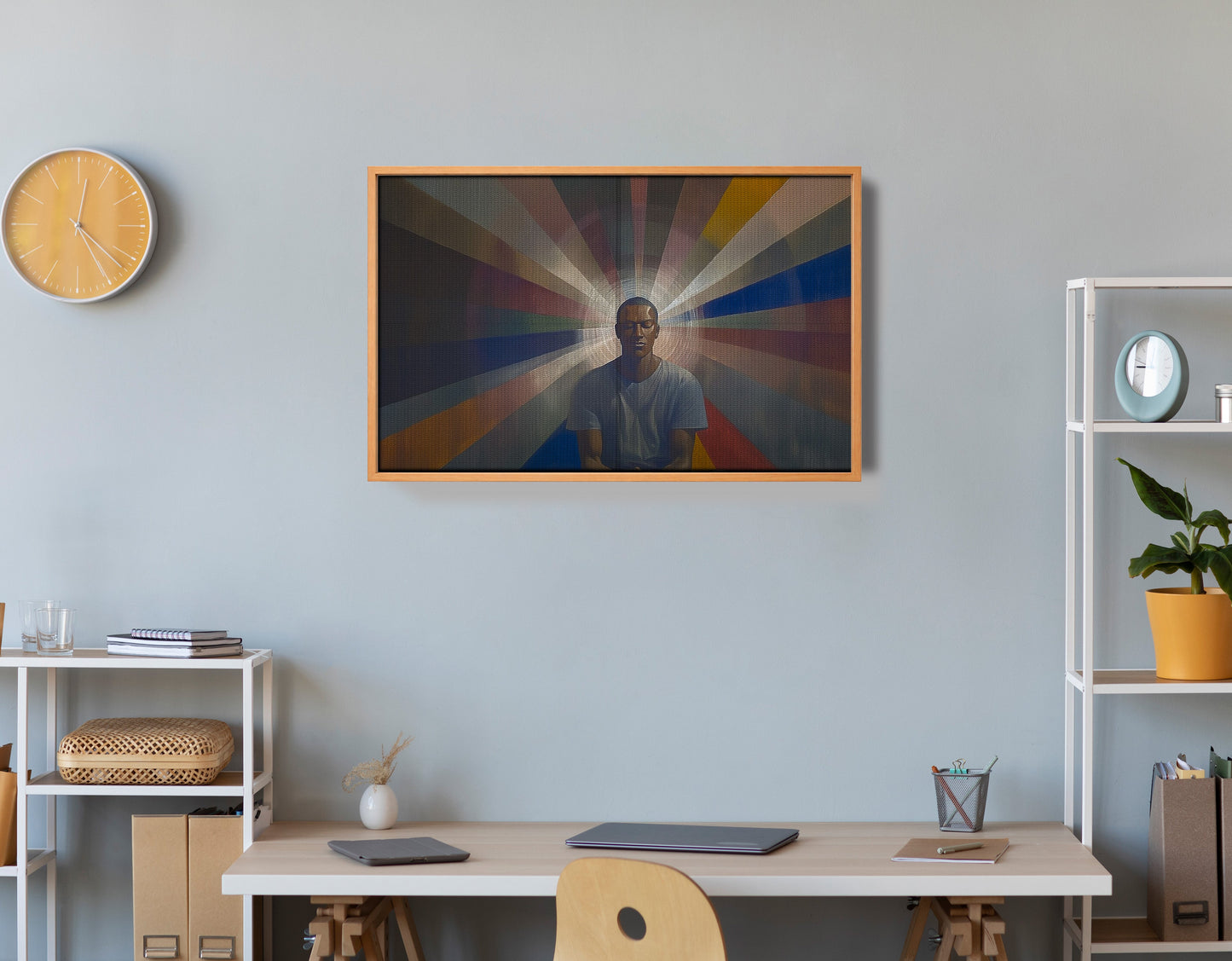 Black Man Radiant Portrait African American wall art view 48