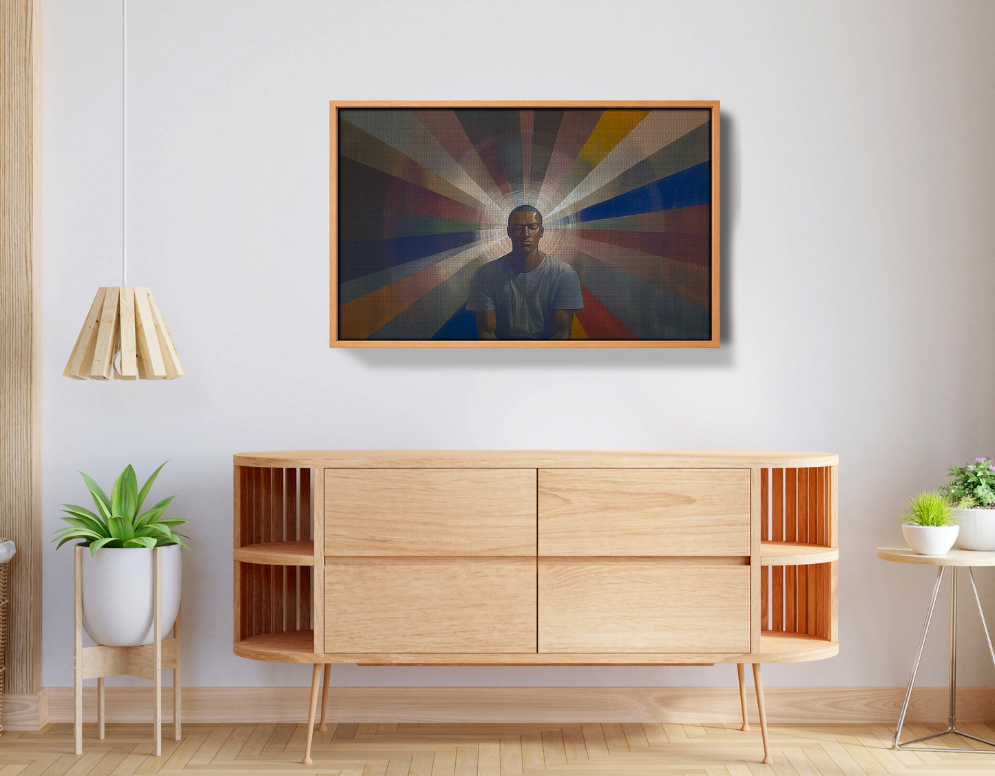 Black Man Radiant Portrait African American wall art view 44