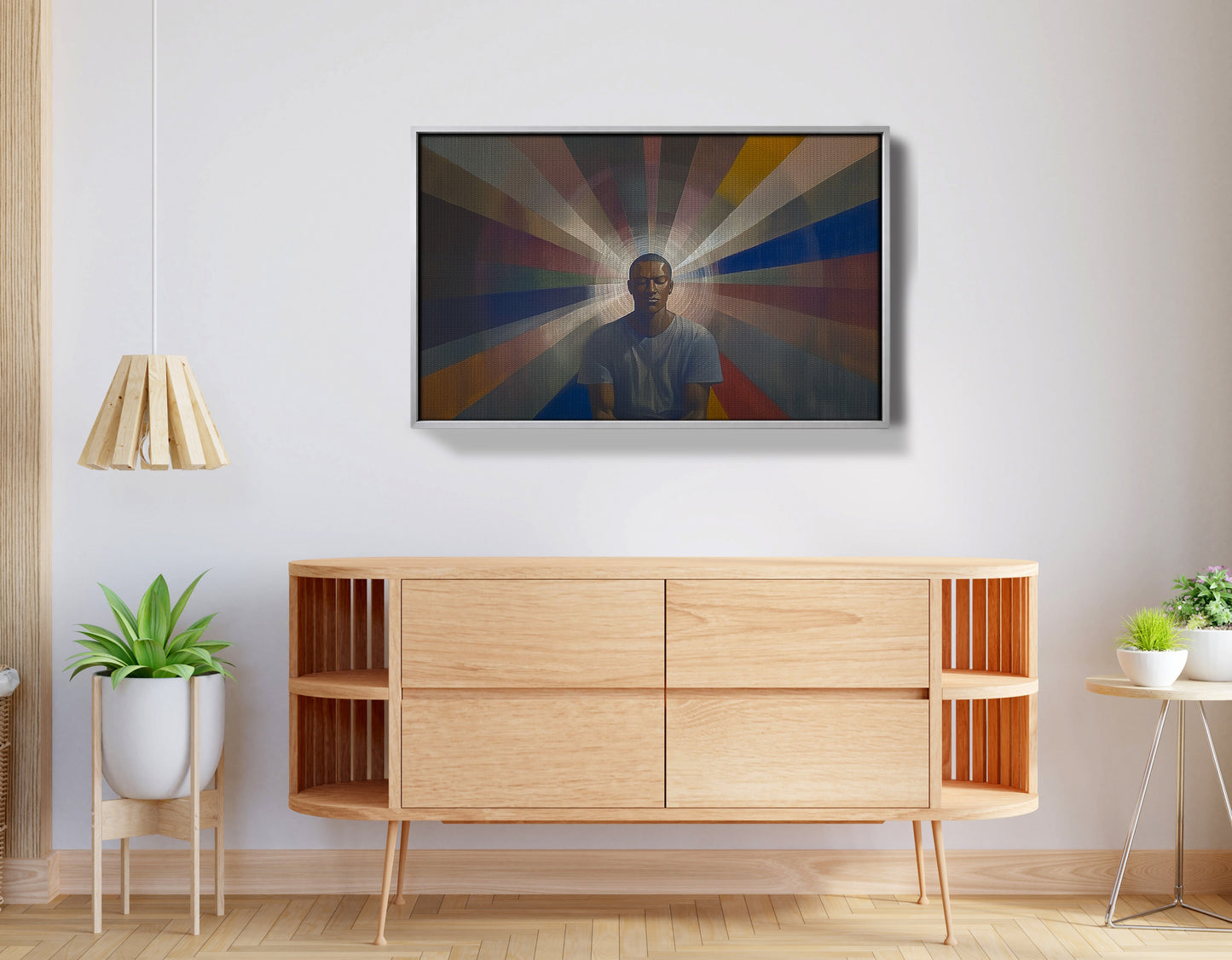 Black Man Radiant Portrait African American wall art view 56