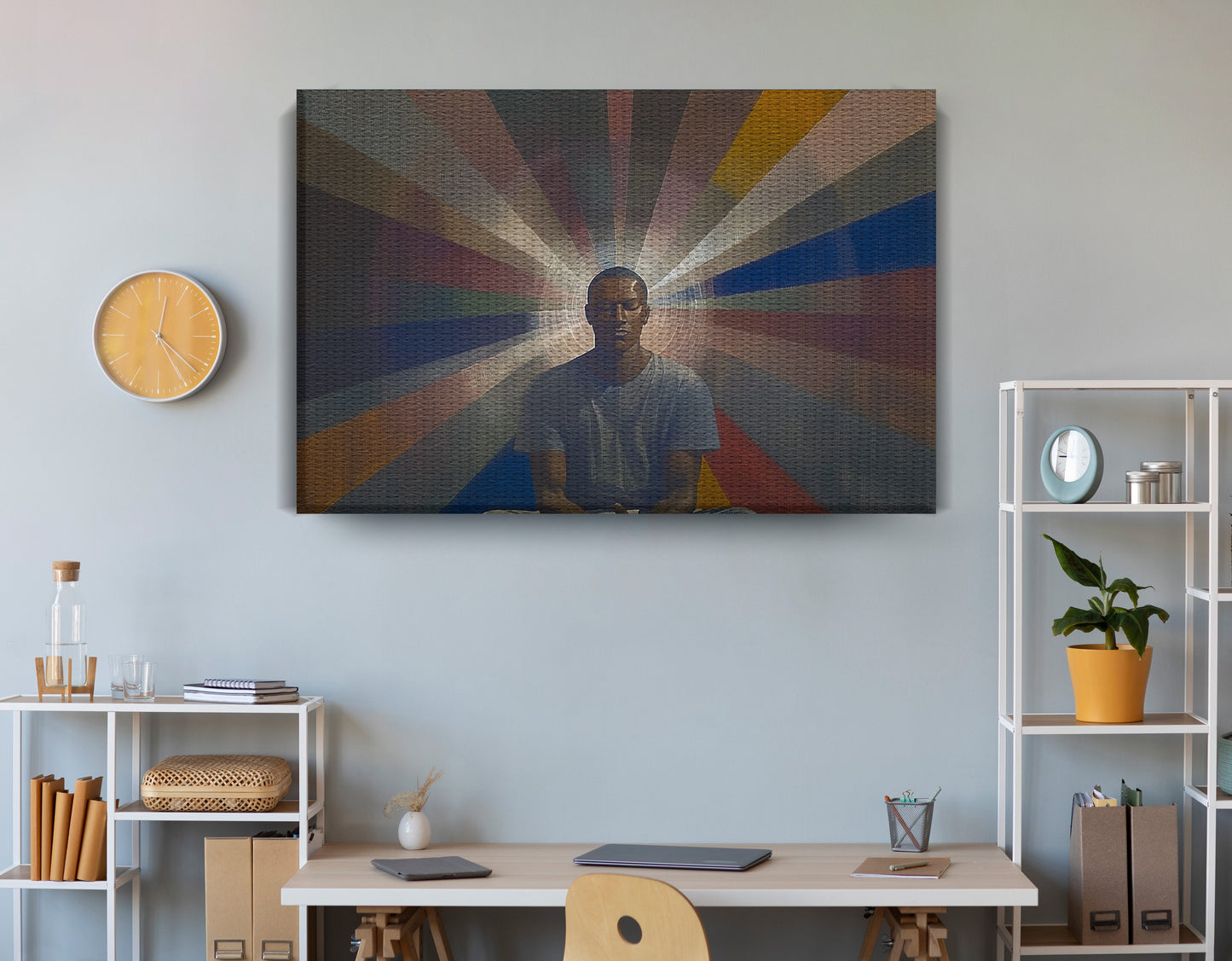 Black Man Radiant Portrait African American wall art view 18