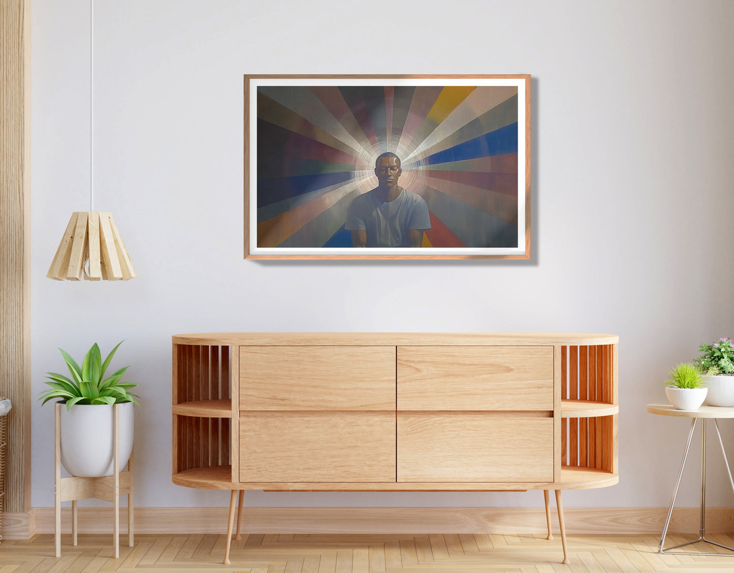 Black Man Radiant Portrait African American wall art view 80